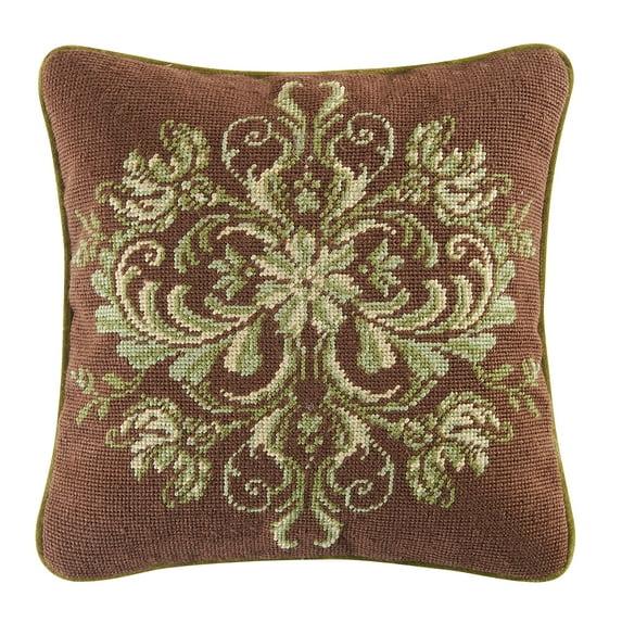 C&F Home Colonial Williamsburg Windsor Needlepoint Throw Pillow