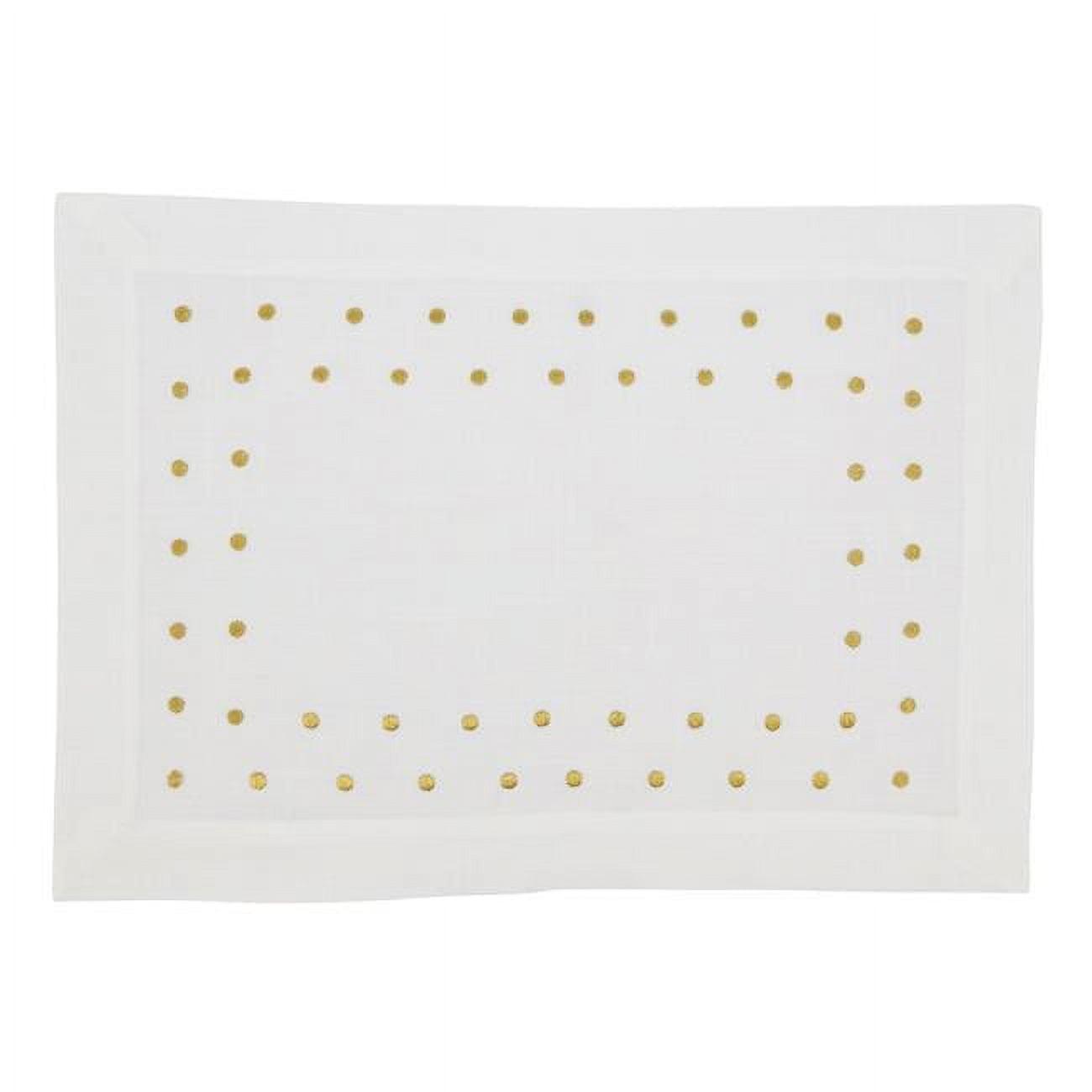 Saro Lifestyle Stylish Polka Dot Placemat (Set of 4),