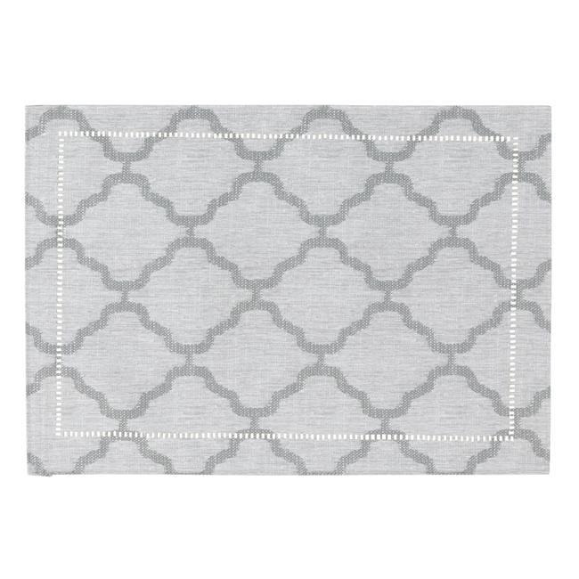 Saro Lifestyle Placemats With Laser-Cut Hemstitch Border (Set of 4)