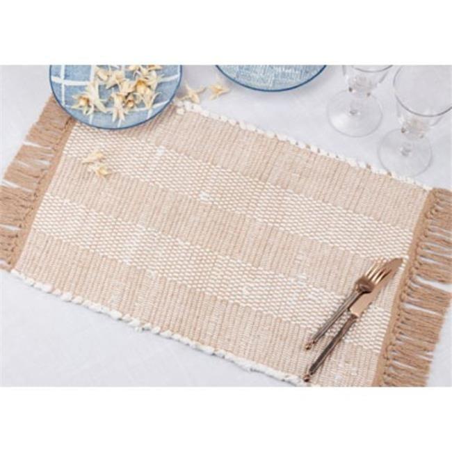 Cotton Striped Rectangle Placemat (Set of 4)