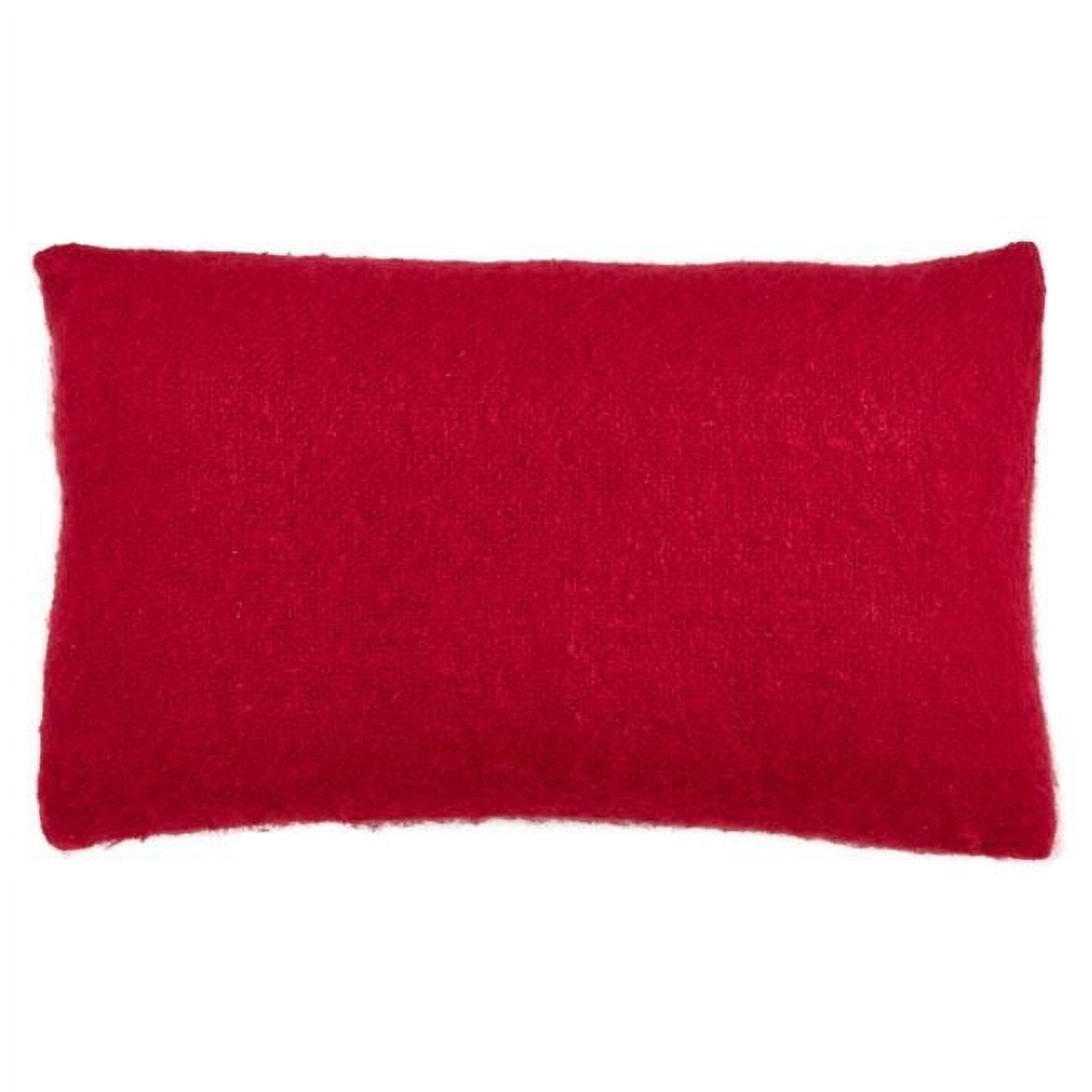 Saro Angora Collection Reversible Throw Pillow