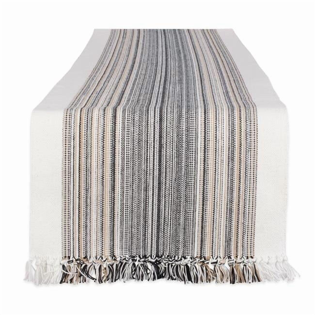 Striped Cotton Fringe Table Runners
