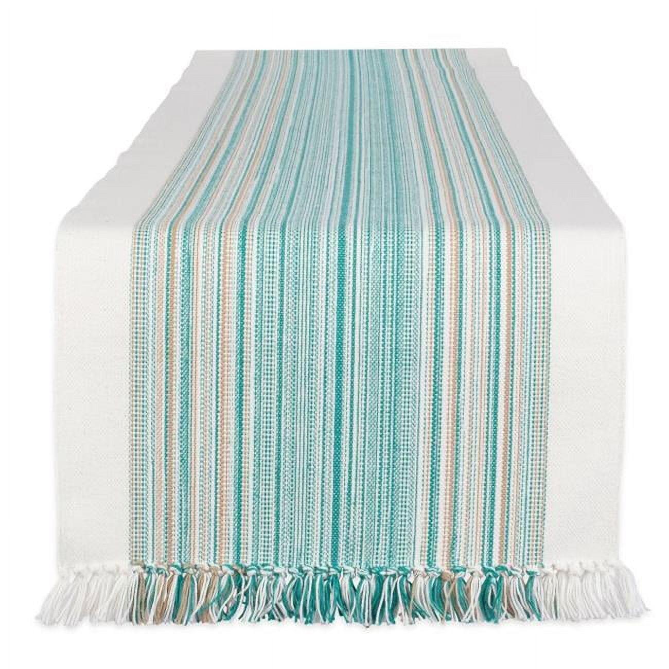 Striped Cotton Fringe Table Runners