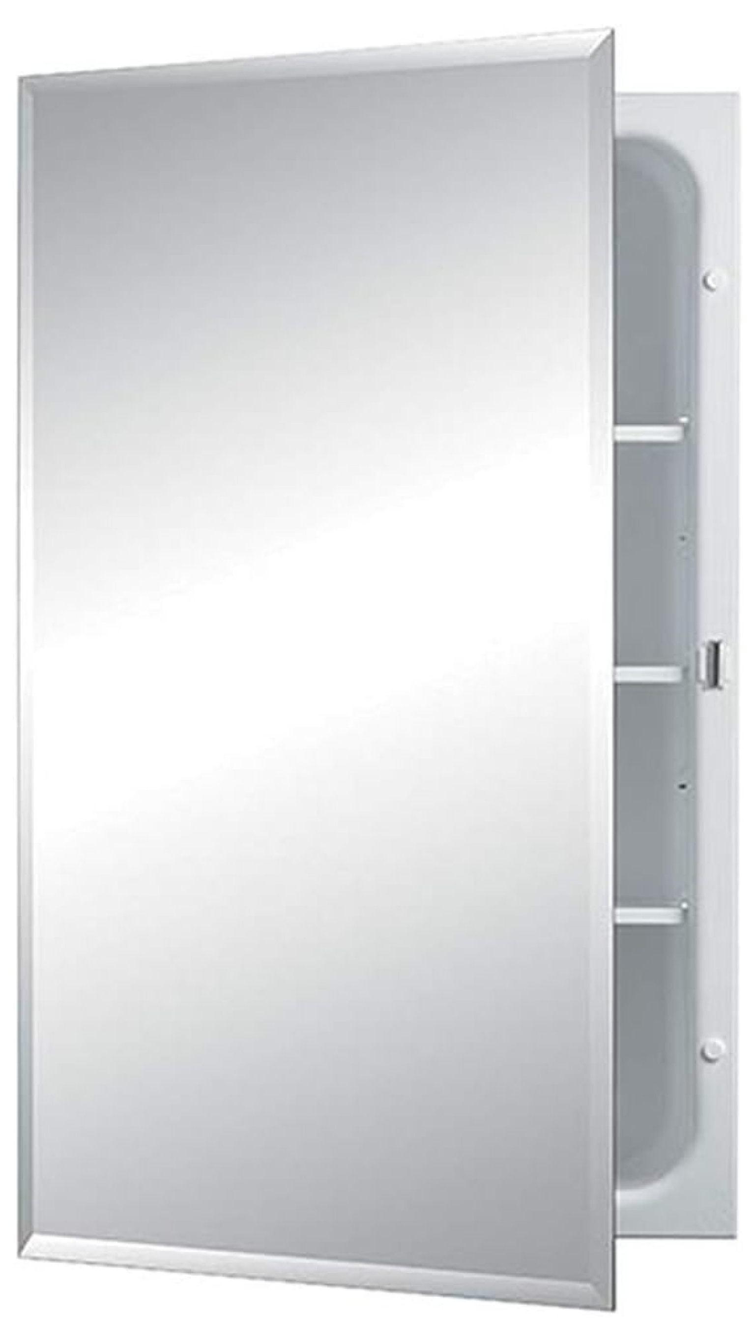 XylehR 1459 Horizon Frameless Single-Door Recessed Medicine Cabinet