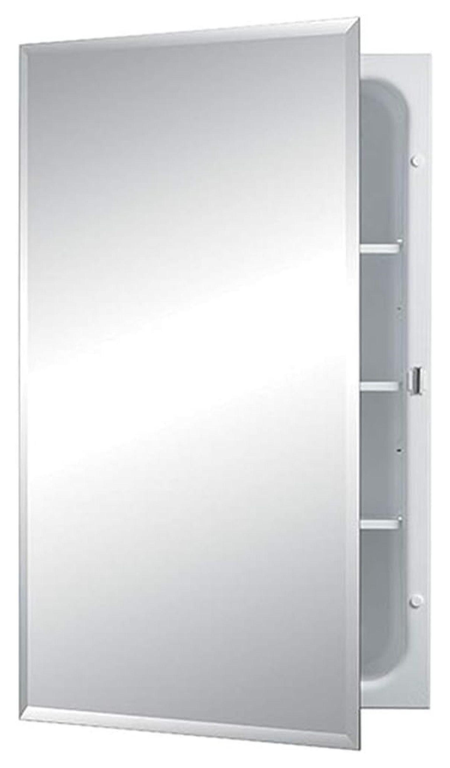 XylehR 1459 Horizon Frameless Single-Door Recessed Medicine Cabinet