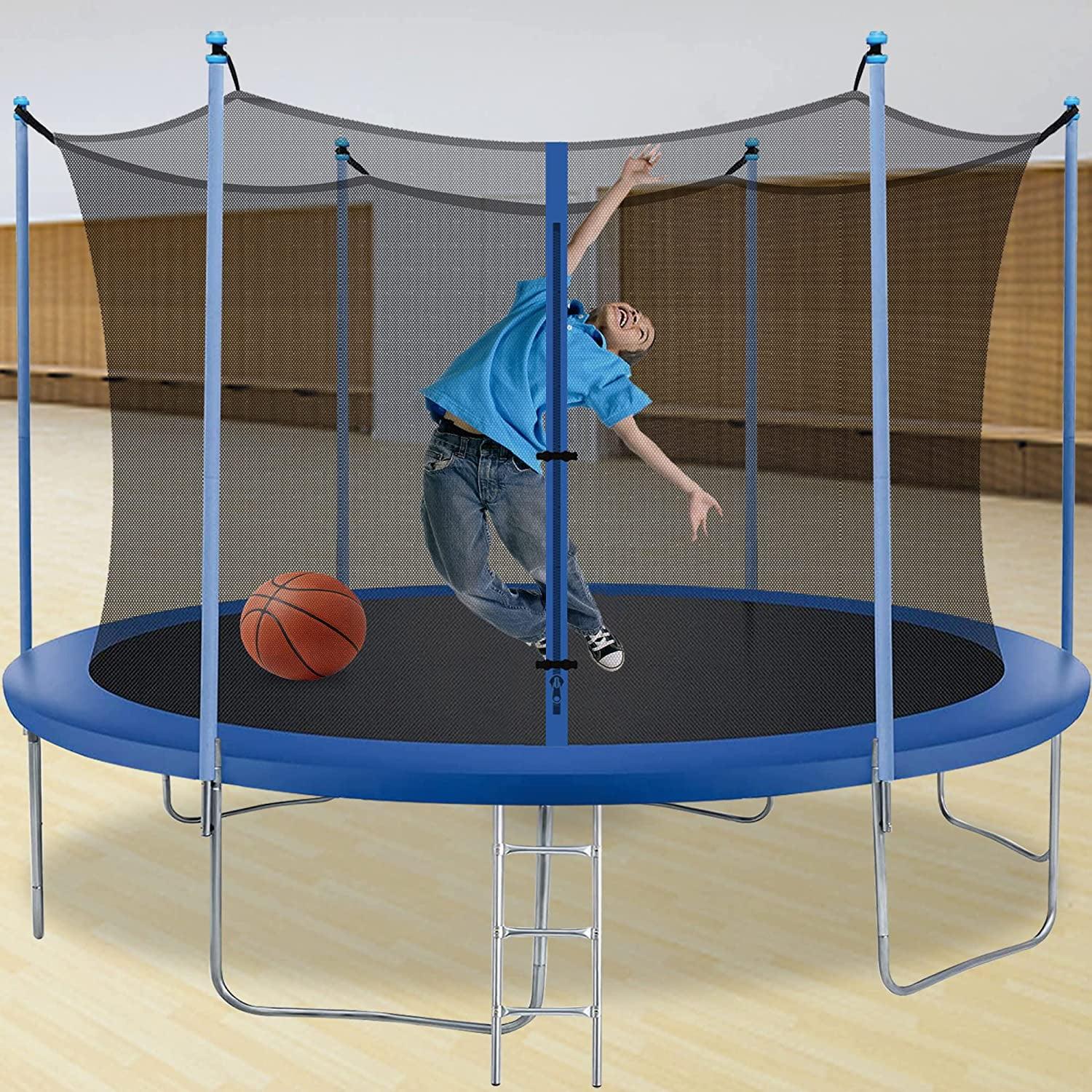 14' Round Backyard Trampoline with Safety Enclosure