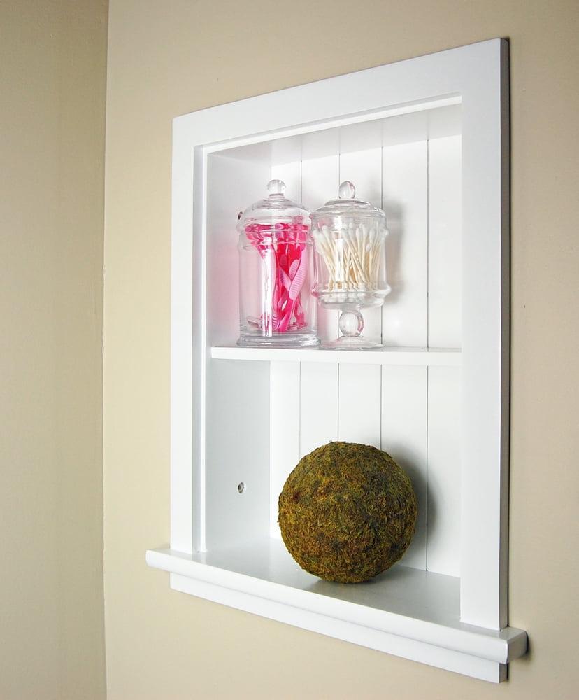 Fox Hollow Furnishings Fox Hollow Furnishings Recessed Wall Shelf with Adjustable Shelves