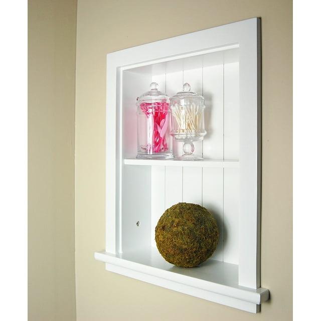 Fox Hollow Furnishings Fox Hollow Furnishings Recessed Wall Shelf with Adjustable Shelves