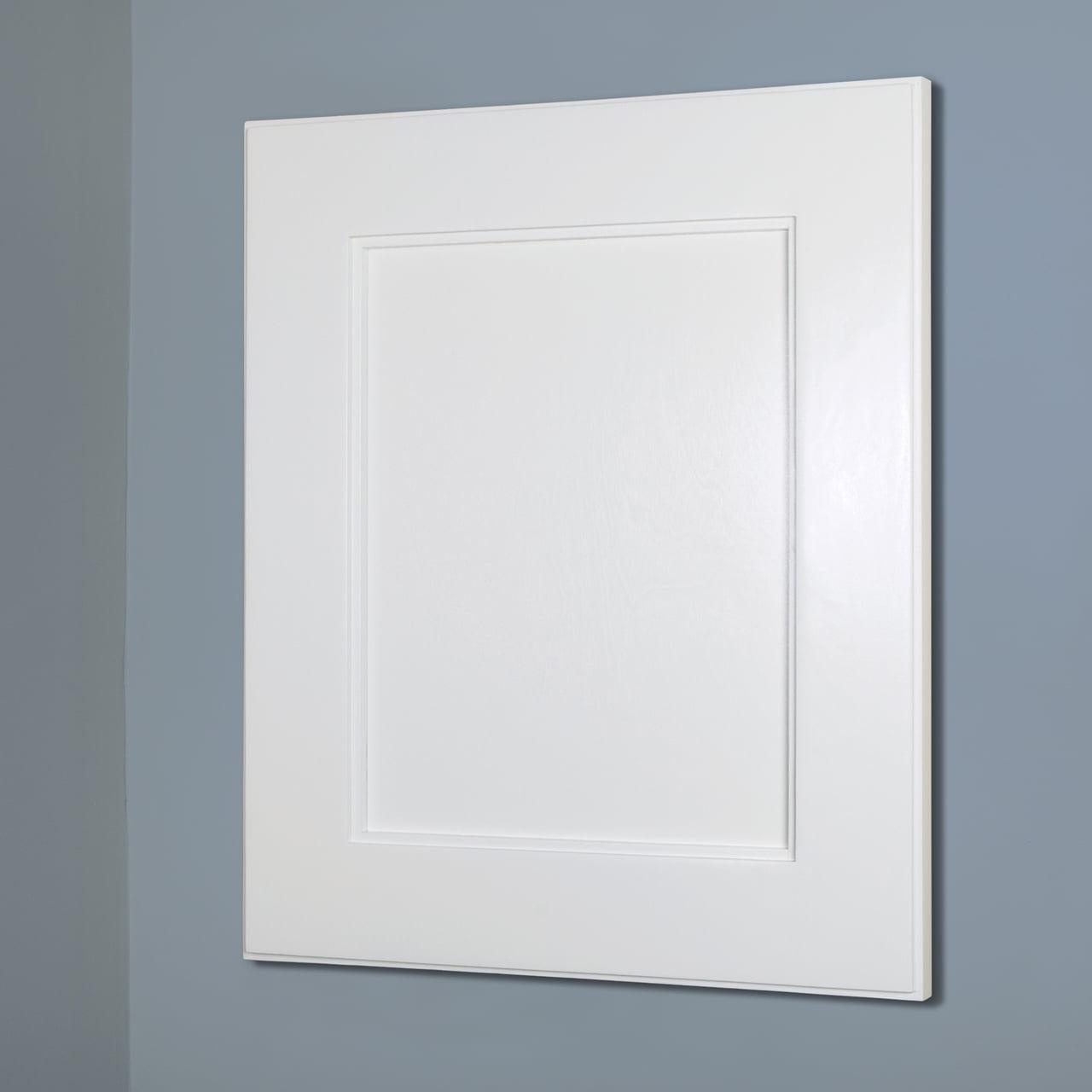 14x18 White Shaker Style Recessed Medicine Cabinet with no mirror by Fox Hollow Furnishings