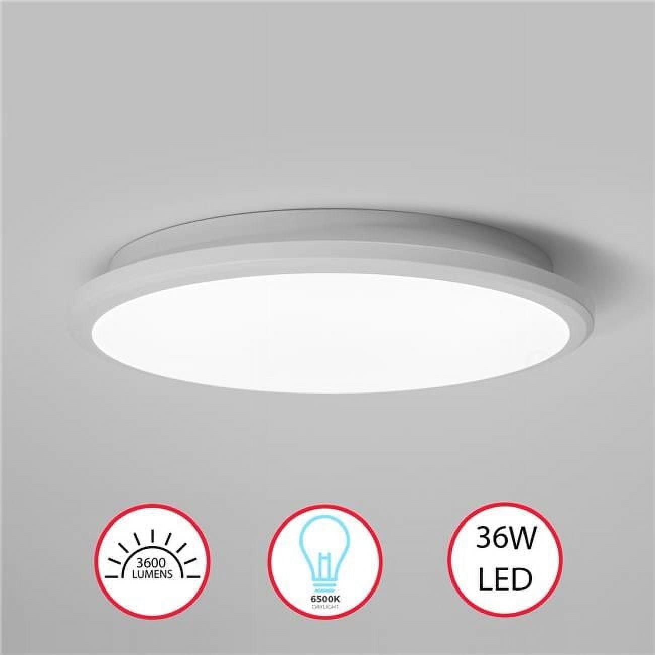 LED Ceiling Light Fixture Flush Mount Lighting, 6500K Daylight White