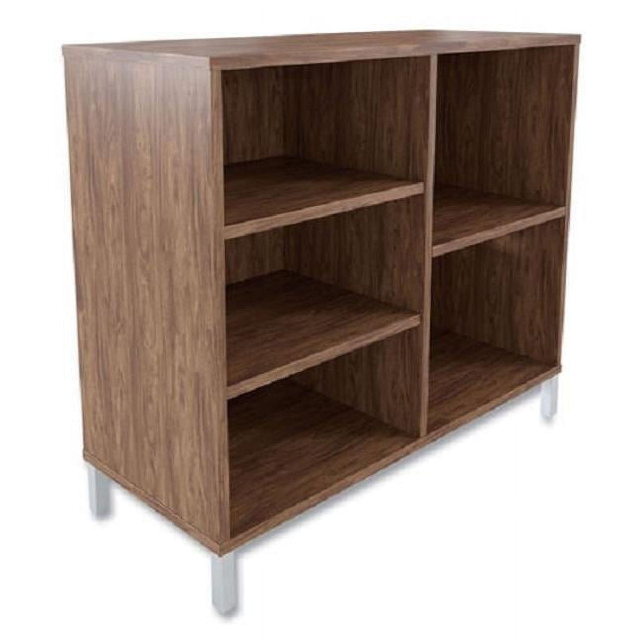 Espresso Adjustable 5-Shelf Laminate Bookcase