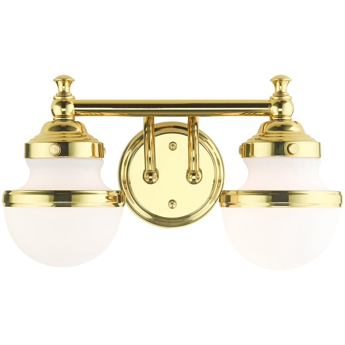 Livex Lighting Oldwick 2 - Light Vanity in  Polished Brass