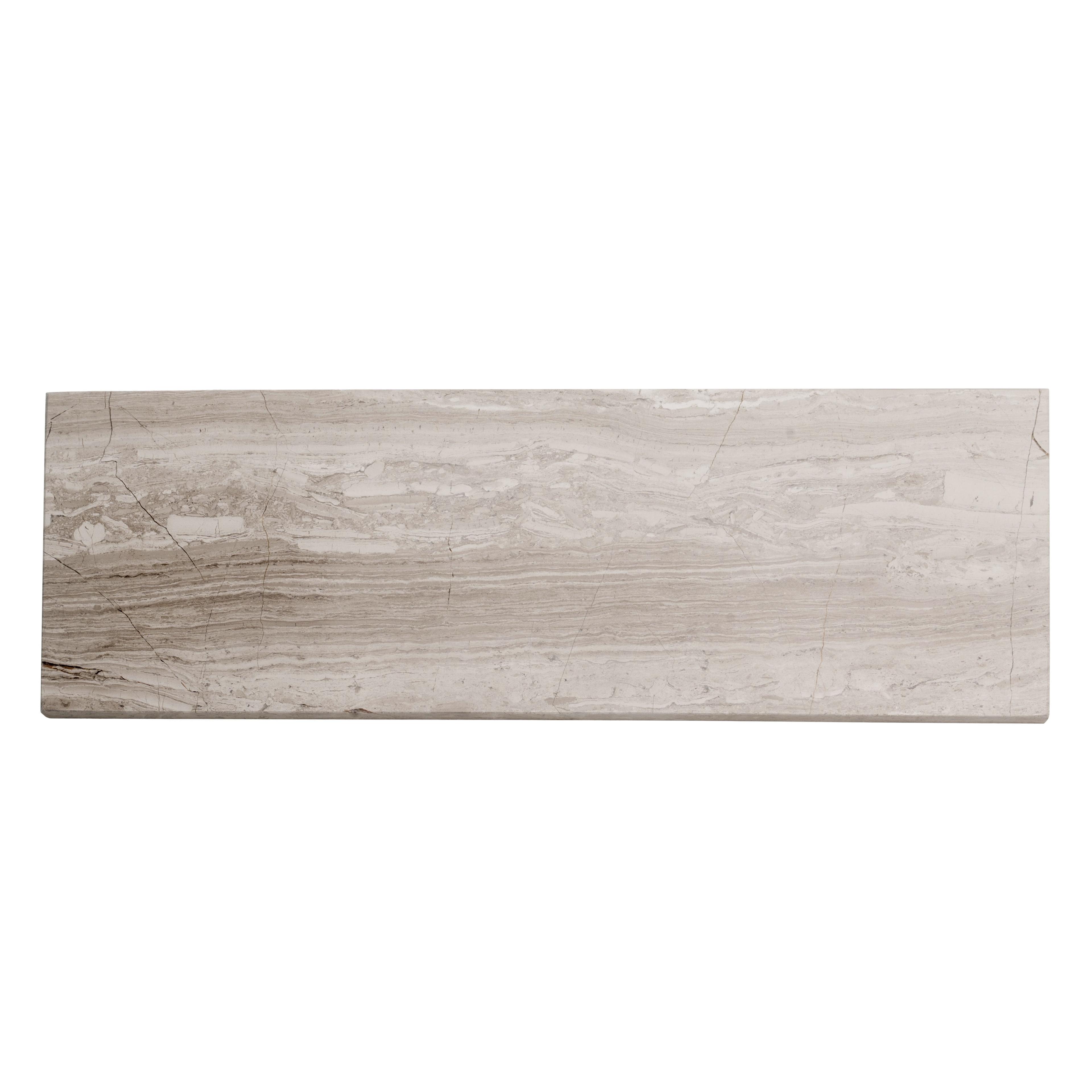 Apollo Tile 4 x 12 Wooden Grey Marble Subway Tile