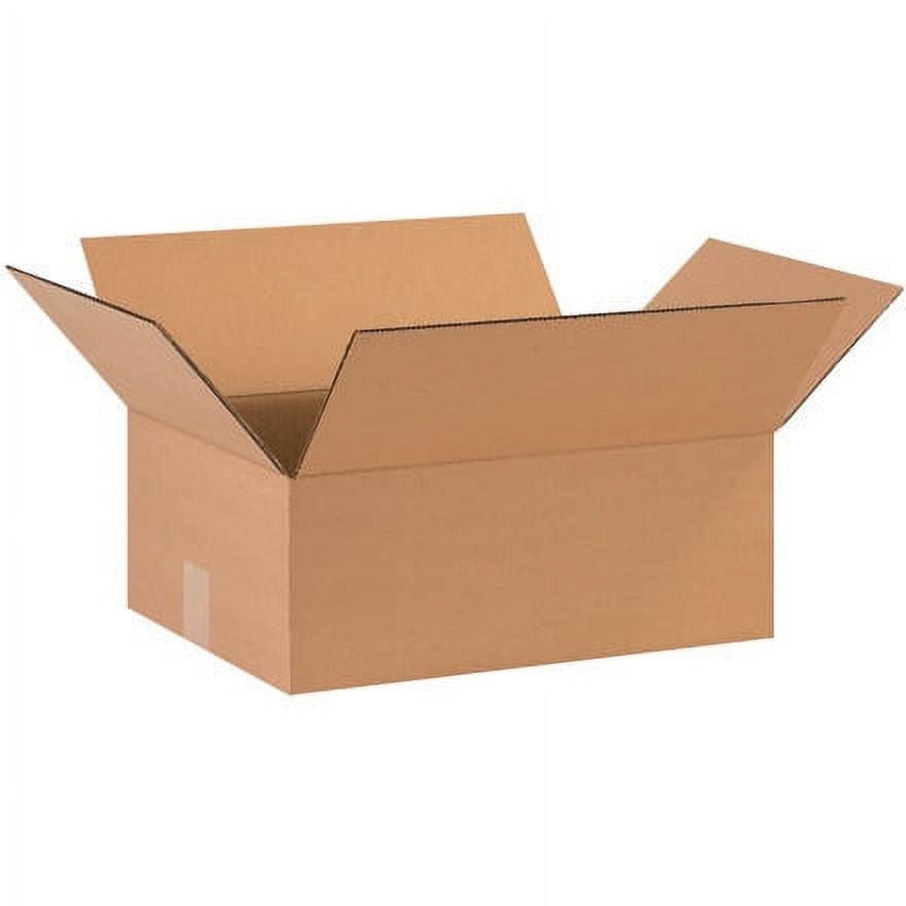 Box Partners Flat Corrugated Boxes 15" x 12" x 5" Kraft 25/Bundle 15125