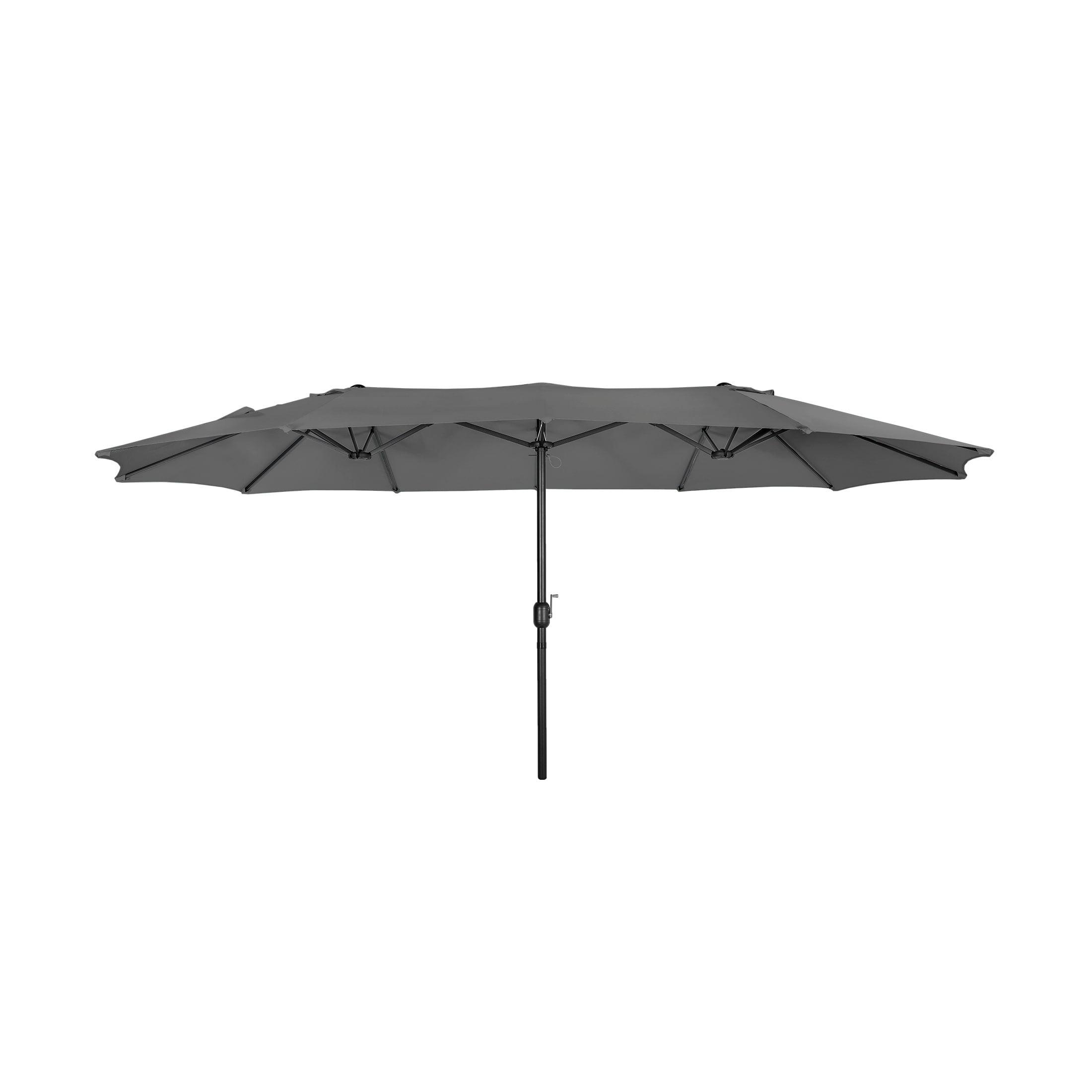 WestinTrends 15 x 9 Ft Double Sided Outdoor Twin Patio Market Table Umbrella