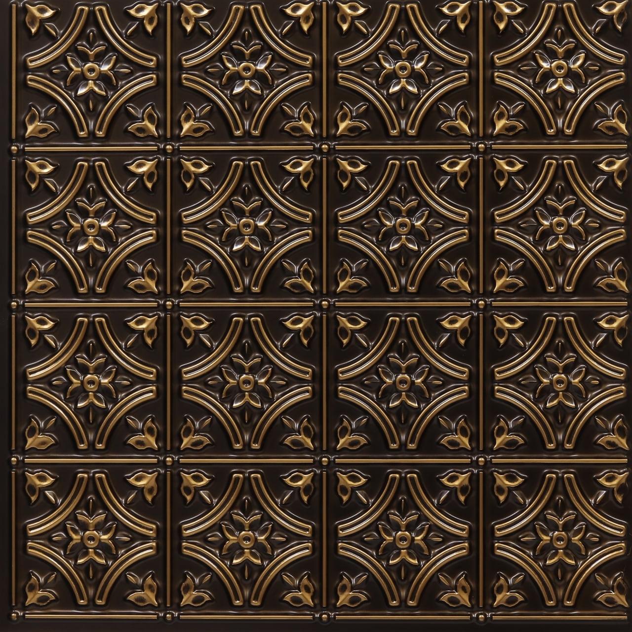 Gothic Reims 2 Ft. X 2 Ft. Drop-In Or Glue-Up PVC Ceiling Tile