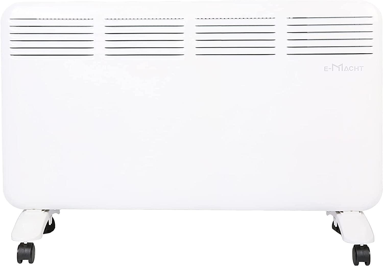 White 1500W Electric Convection Heater with Digital Thermostat