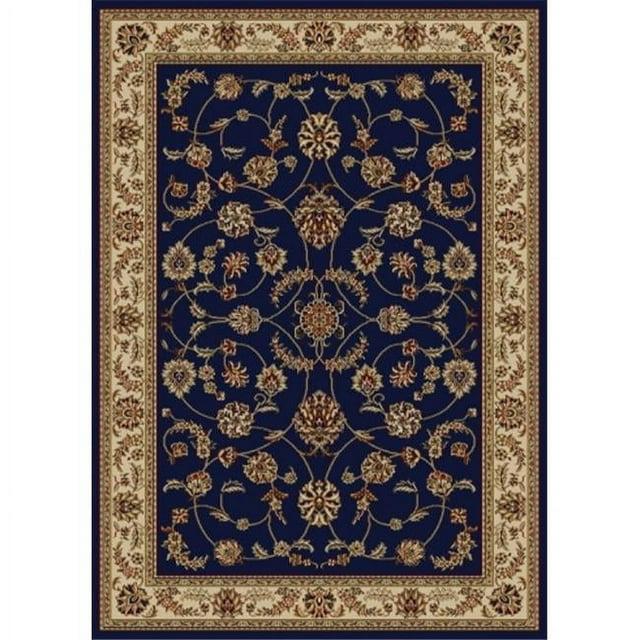 1596-1354-NAVY Como Rectangular Navy Blue Traditional Italy Area Rug- 2 ft. 2 in. W x 7 ft. 7 in. H
