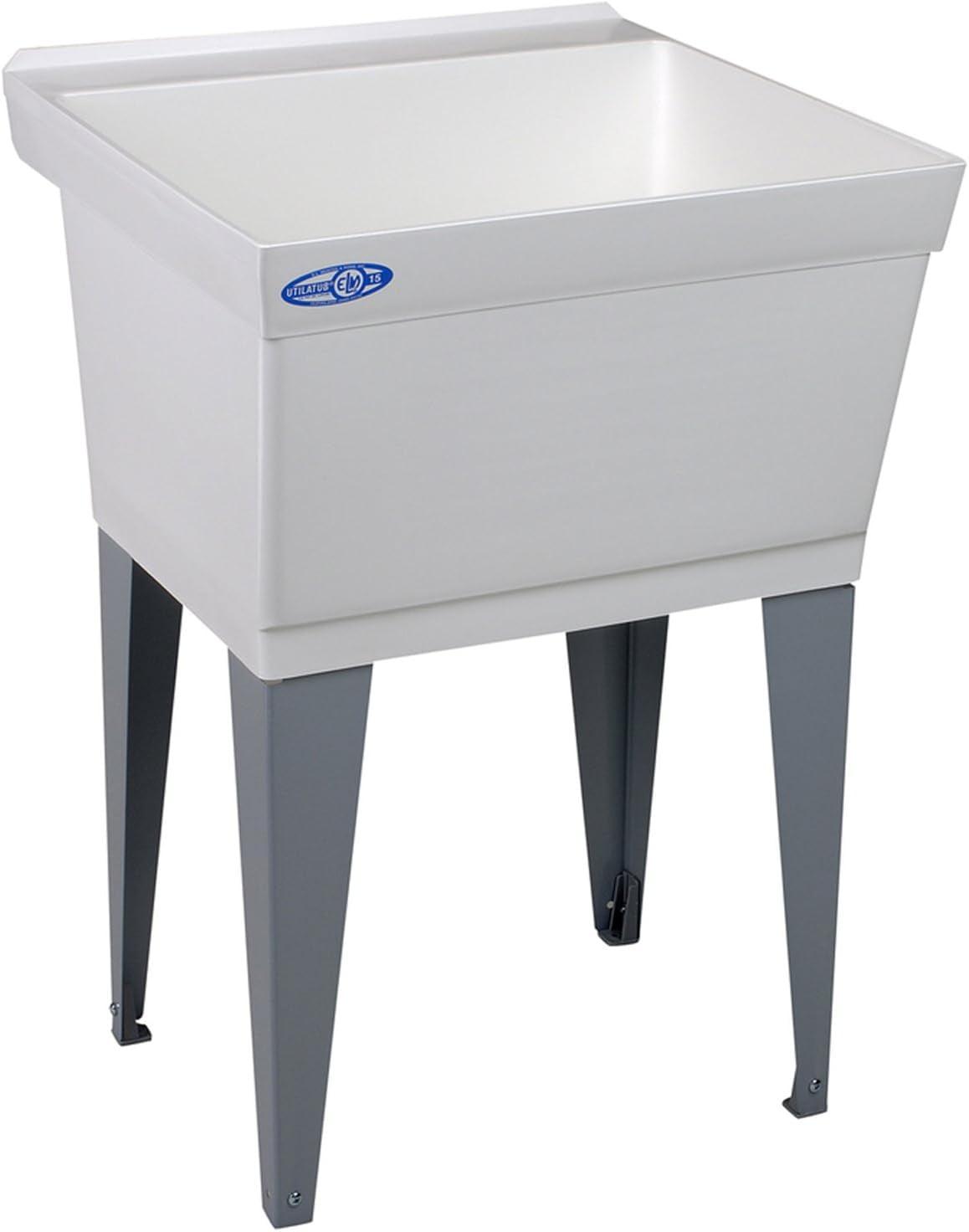 Utilatub 23" x 23.5" Free Standing Laundry Sink