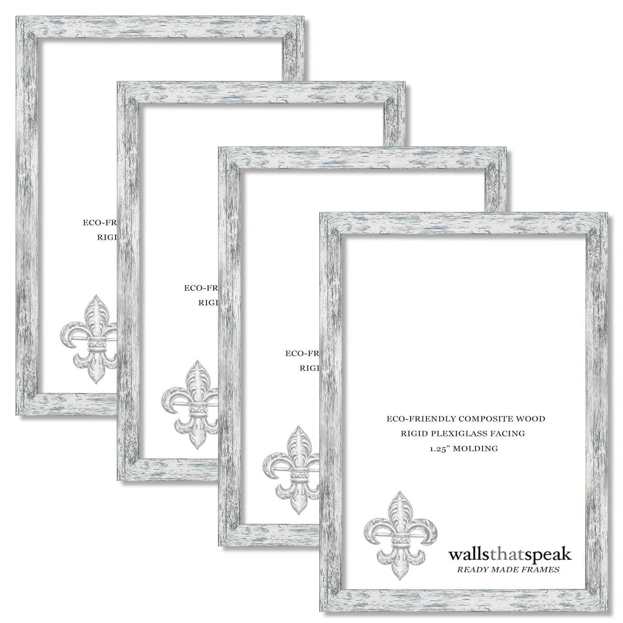 WallsThatSpeak 4 Piece Frame Set in White (Set of 4)