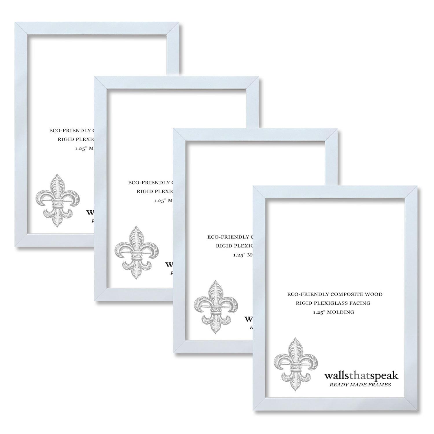 WallsThatSpeak 4 Piece Frame Set in White (Set of 4)