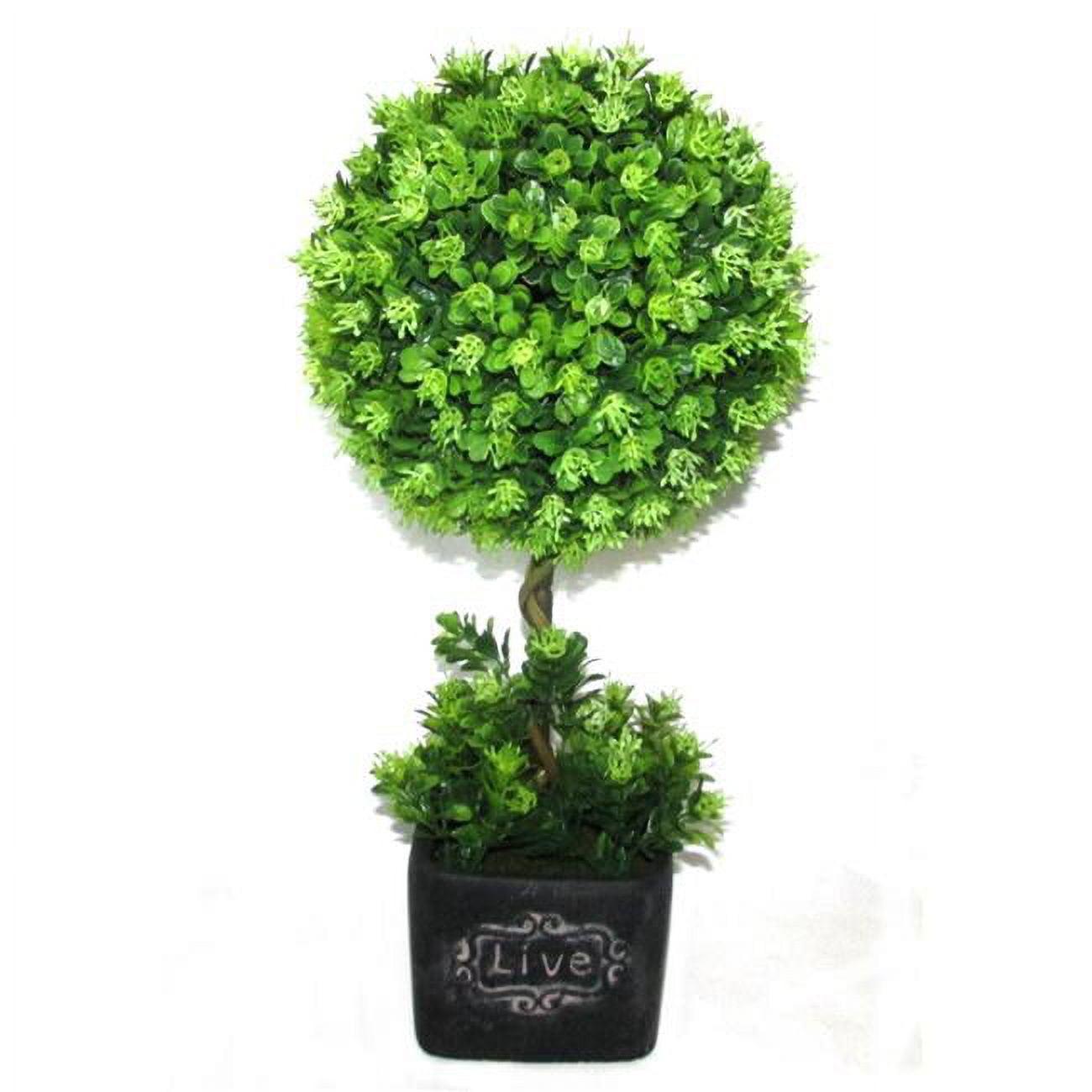 16.5 in. Artificial Topiary Tree