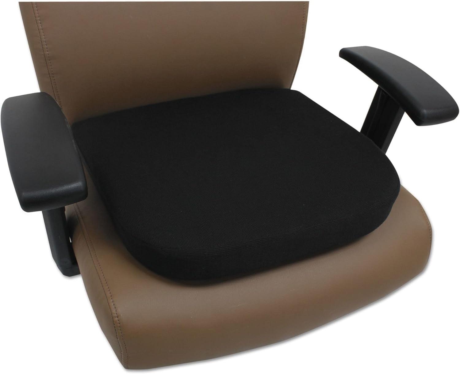 Black Cooling Gel Memory Foam Seat Cushion for Chairs