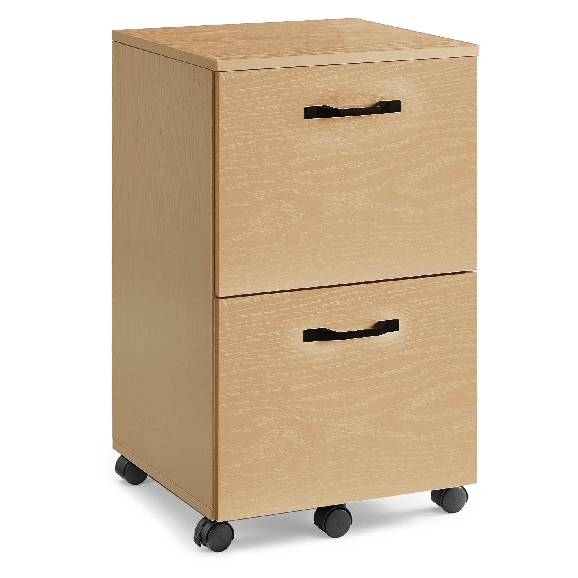2-Drawer File Cabinet, Filing Cabinet, Small Rolling File Cabinet, Printer Stand, for A4, Letter-Size Files, Straw Yellow