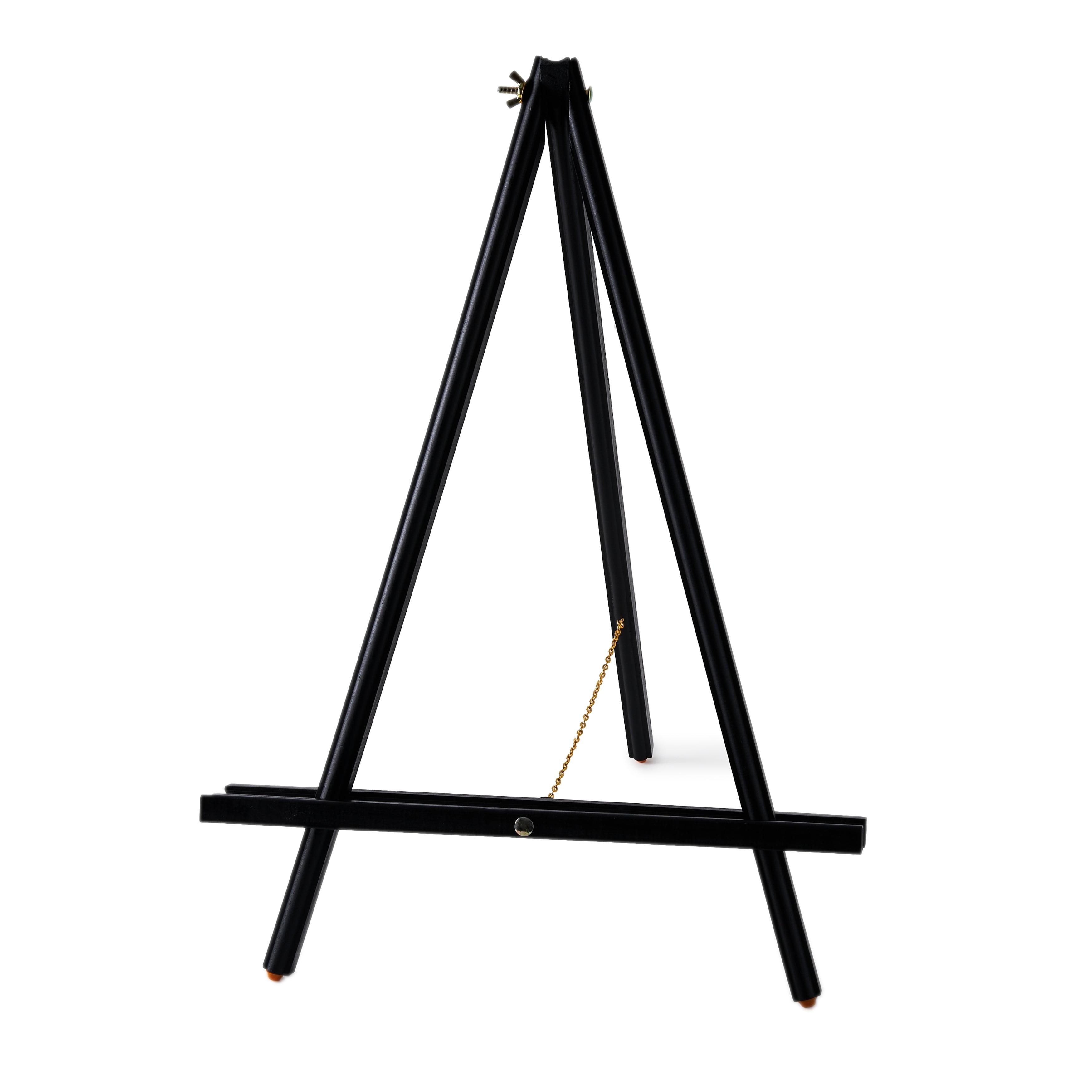 16" Black Pine Wood Tabletop Display Easel