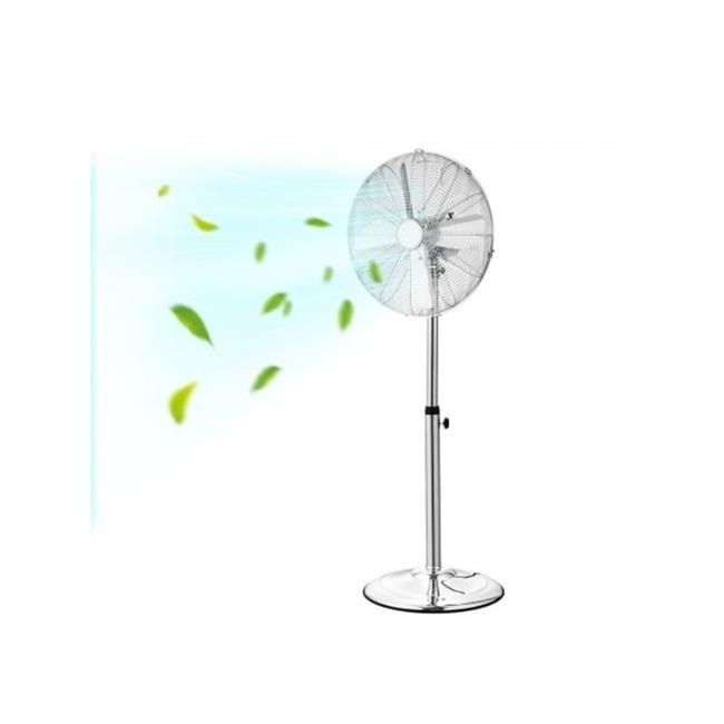 Vevor GYLSFS16INCH0LFIYV1 16 in. 3-Speed Industrial Pedestal Fan Oscillating Height Adjustable - Silver
