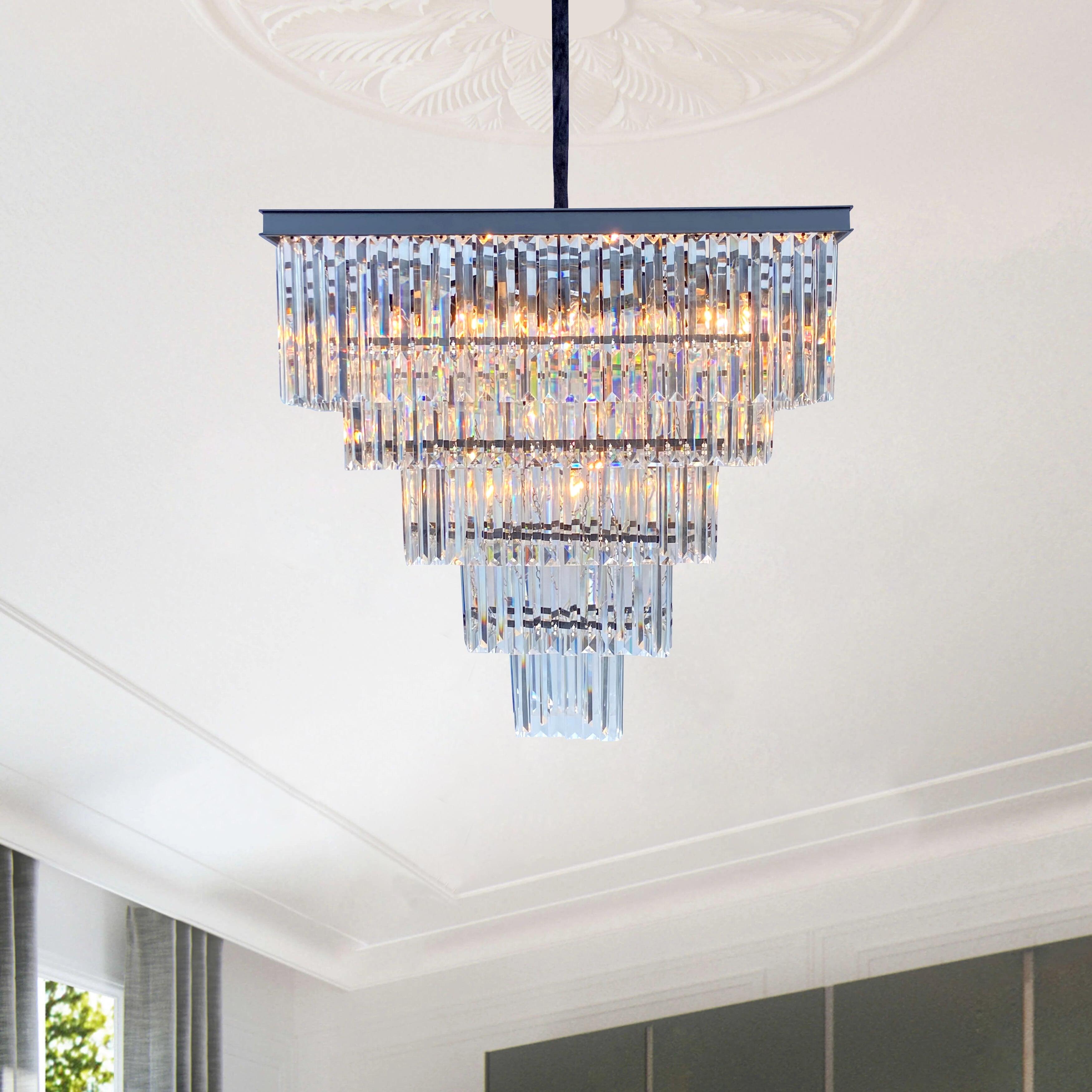 D'Angelo 16 - Light Dimmable Tiered Chandelier