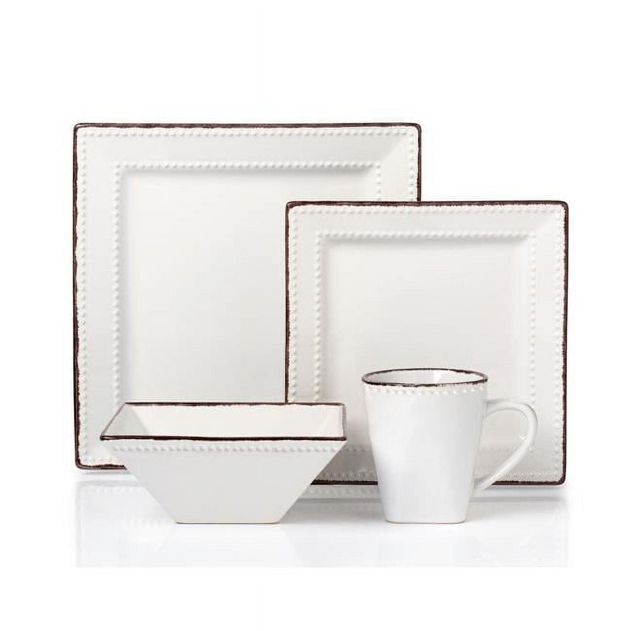 16 Piece Stoneware Dinnerware Set - Service for 4