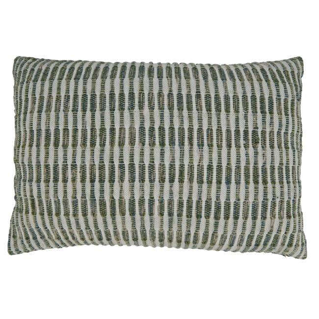 Saro Lifestyle Woven Line Throw Pillow With Down Filling