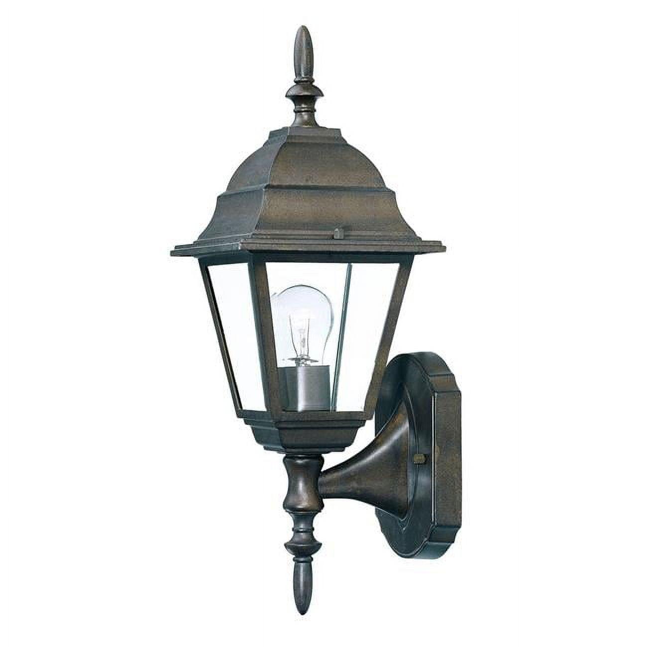 Burled Walnut Cast Aluminum Swing Arm Outdoor Wall Lantern