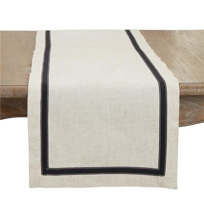 Saro Lifestyle Grosgrain Accent Table Runner