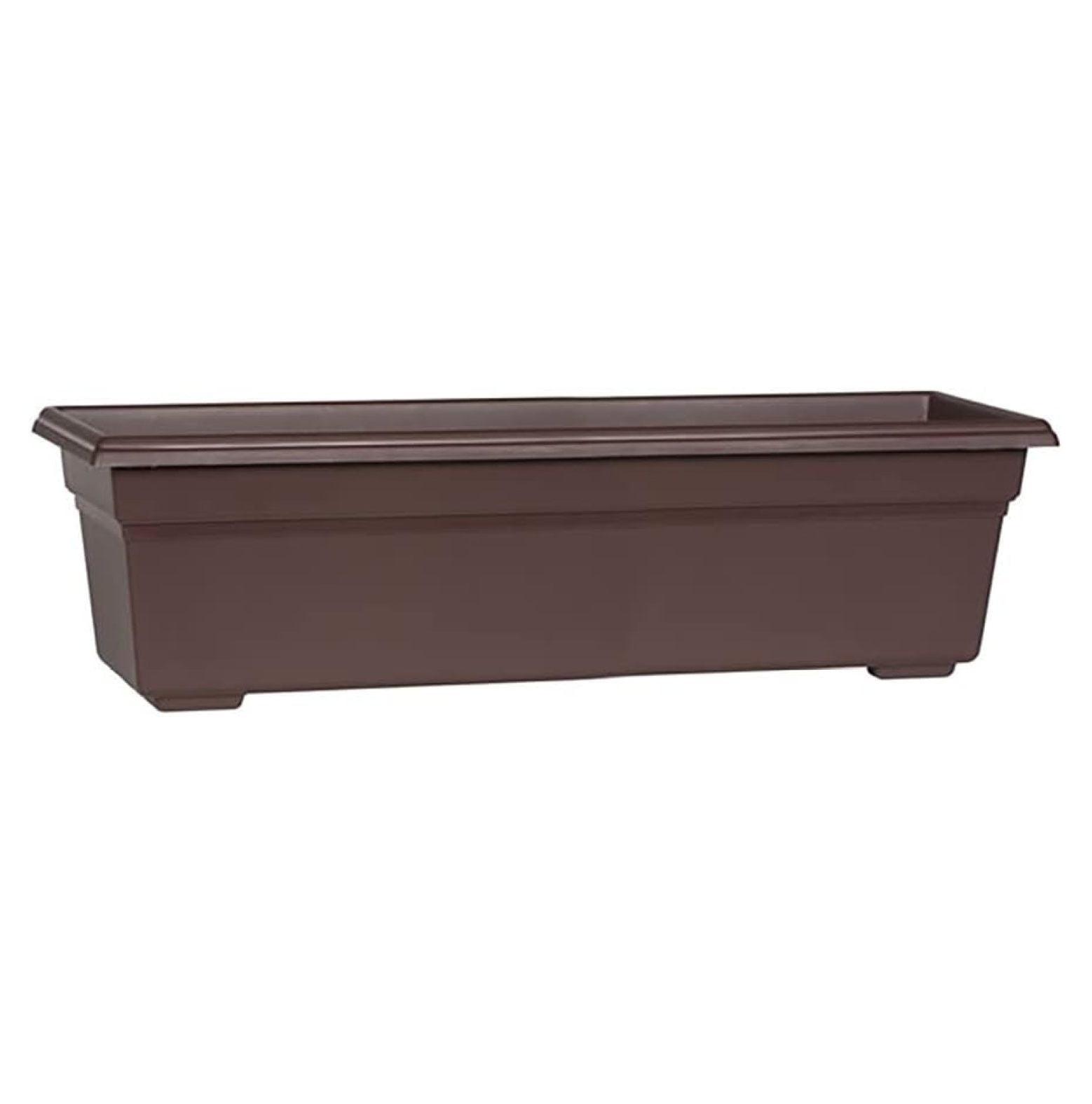 Novelty Countryside Flower Box Planter, Brown 24"