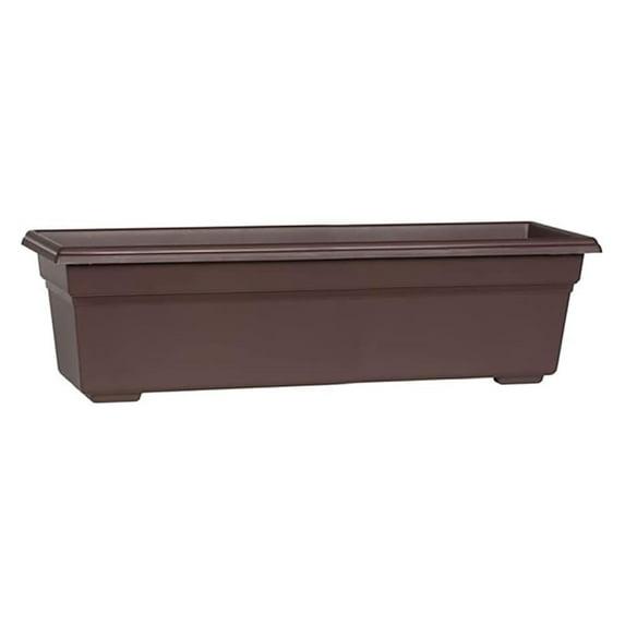 Novelty Countryside Flower Box Planter, Brown 24"