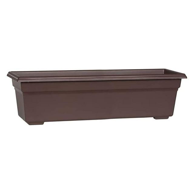 Novelty Countryside Flower Box Planter, Brown 24"