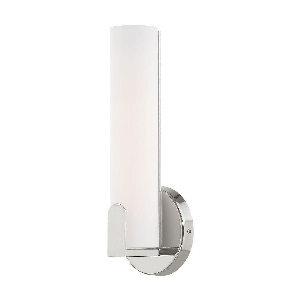 Livex Lighting Lund 8W LED Contemporary Metal ADA Wall Sconce in Polished Chrome