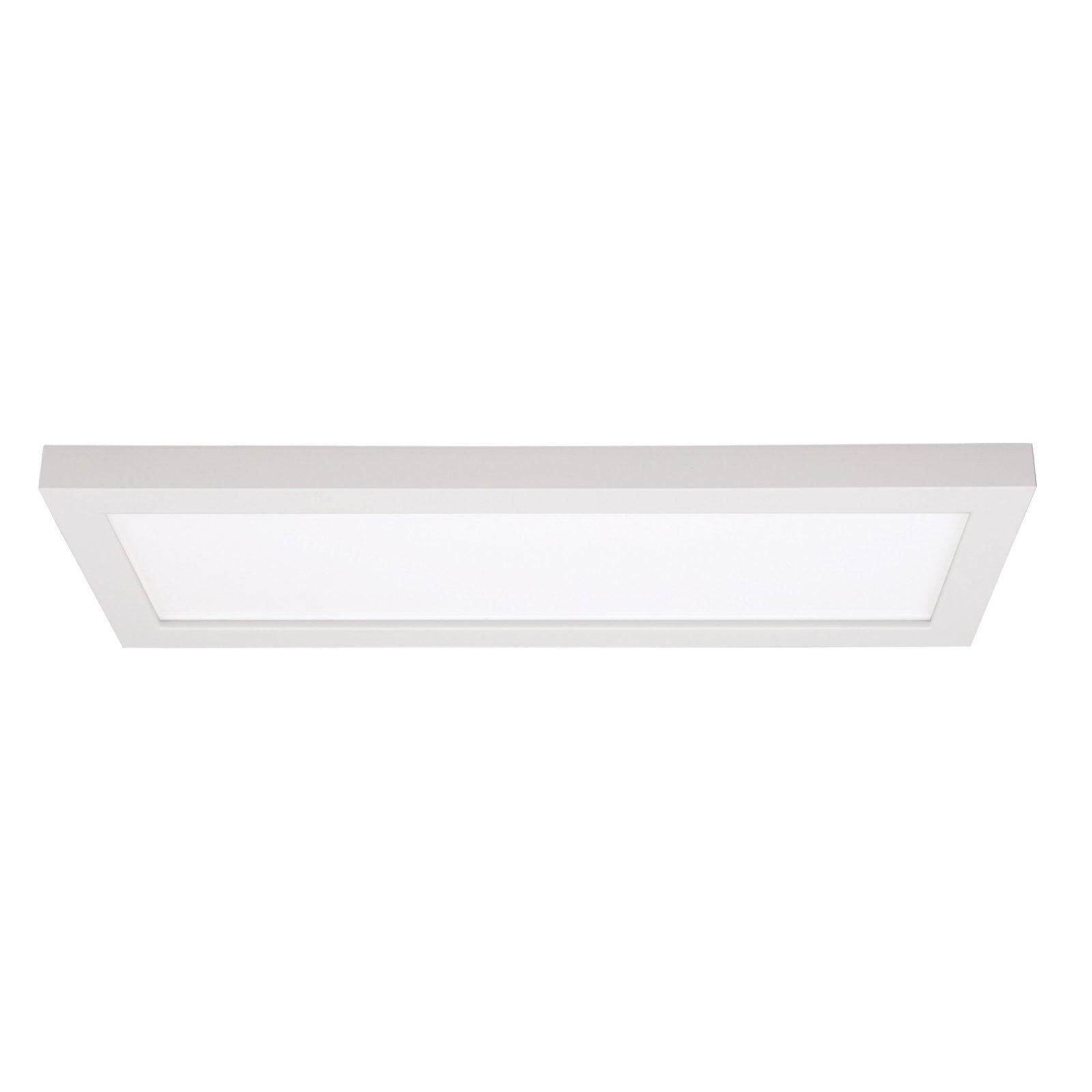 18" x 5" Energy Star LED Flush Mount Light, White Rectangle