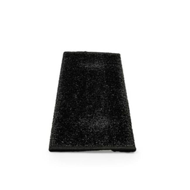 Step Rug,Premium,Turf w/UV&TPE,Hemmed 17.5"x 18" Black (E/F)