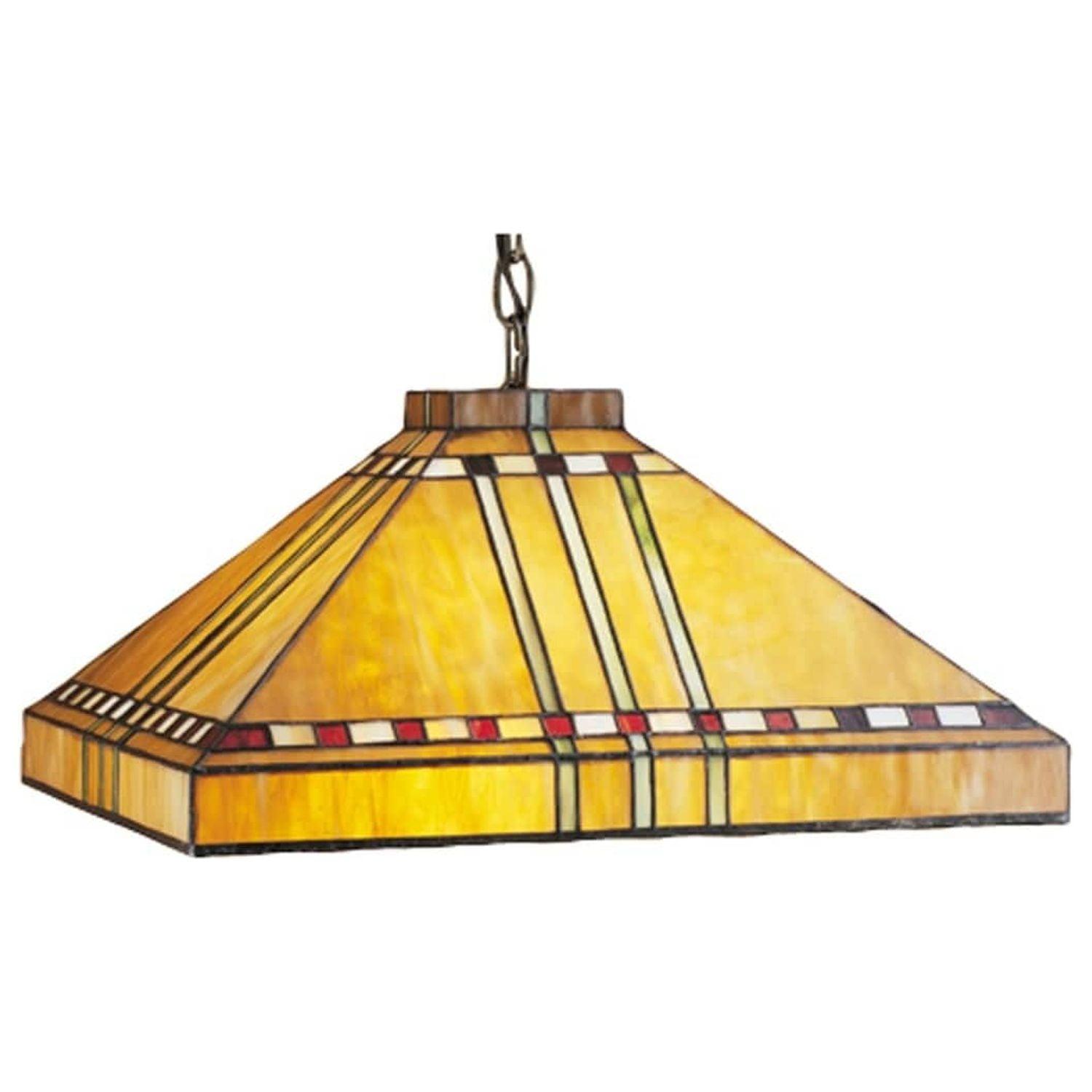 4 - Light Mahogany Bronze Pool Table Lights Pendant