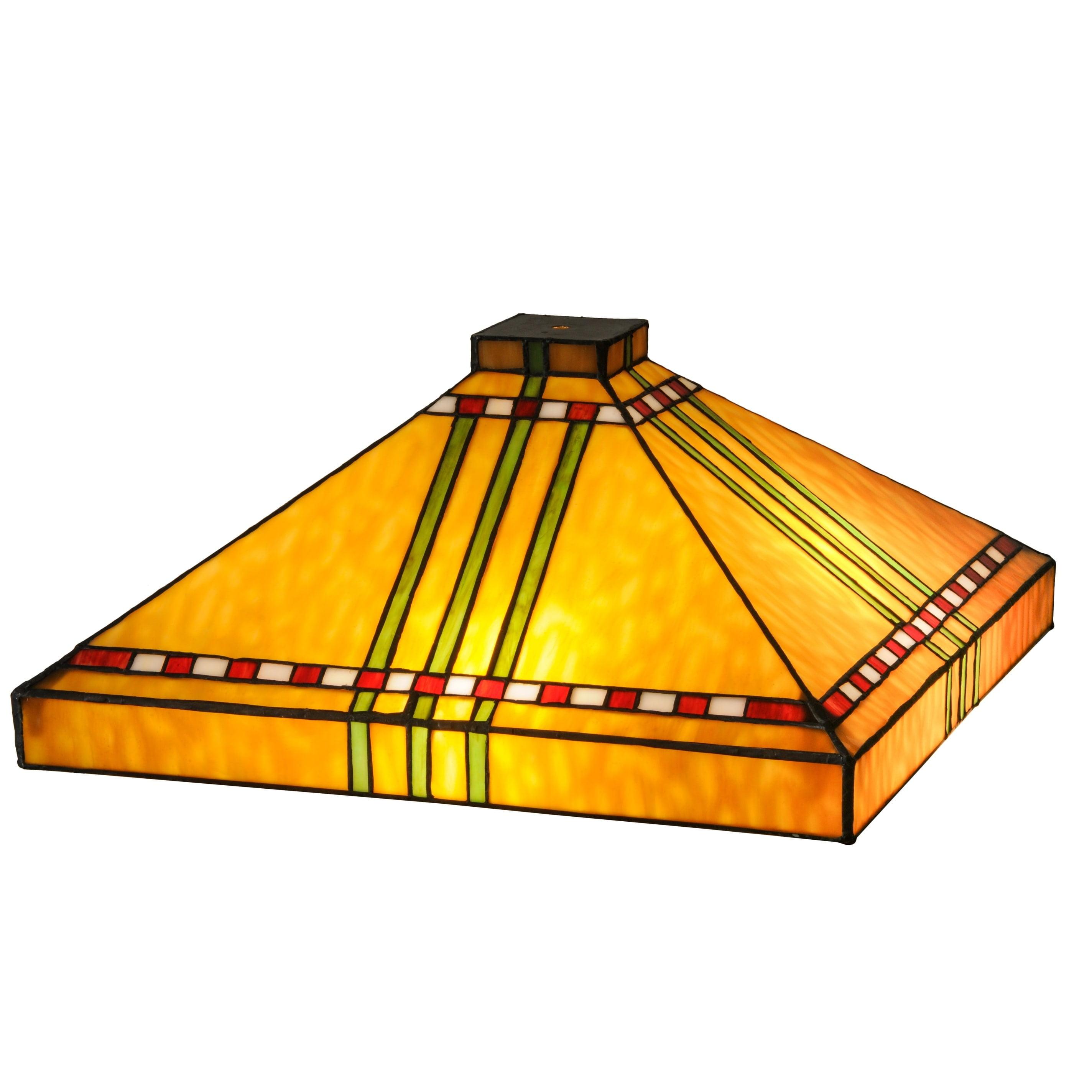 Prairie 8'' H Glass Square Lamp Shade