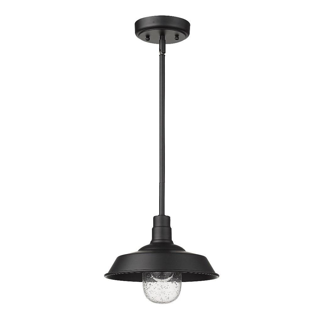 1736BK-Acclaim Lighting-Burry - 1 Light Outdoor Convertible Pendant Matte Black Finish with Clear