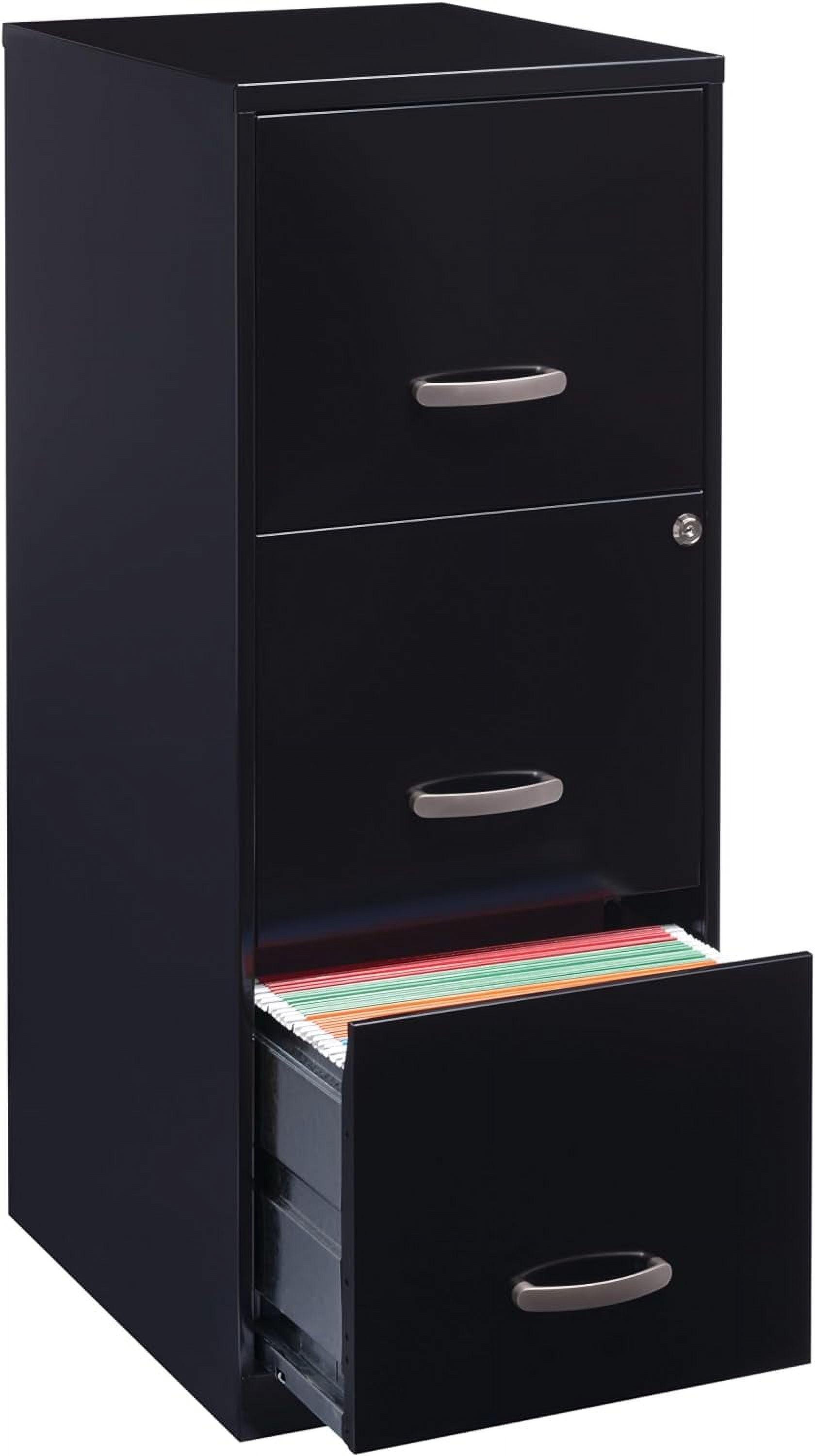 Hirsh Industries Space Solutions File Cabinet 3 Drawer - Black