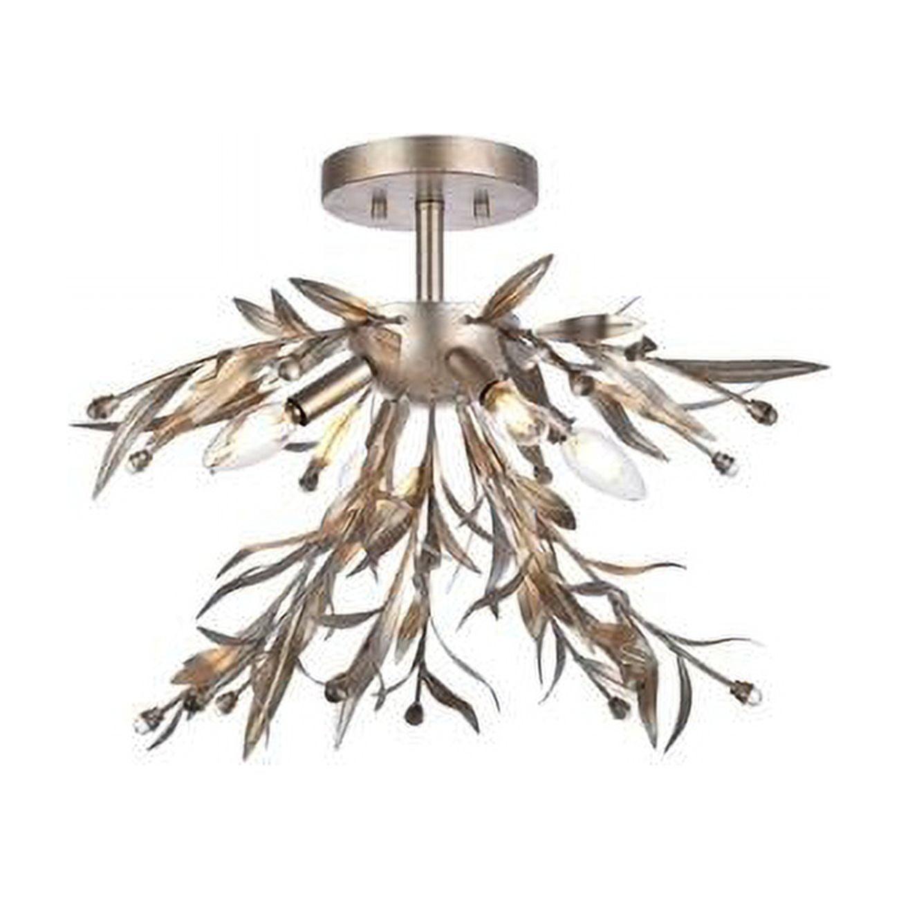 18.5 in. Priscilla Flush Mount in Silver Leaf