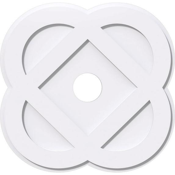 18"OD x 3"ID x 7"C x 1"P Charlotte Architectural Grade PVC Contemporary Ceiling Medallion