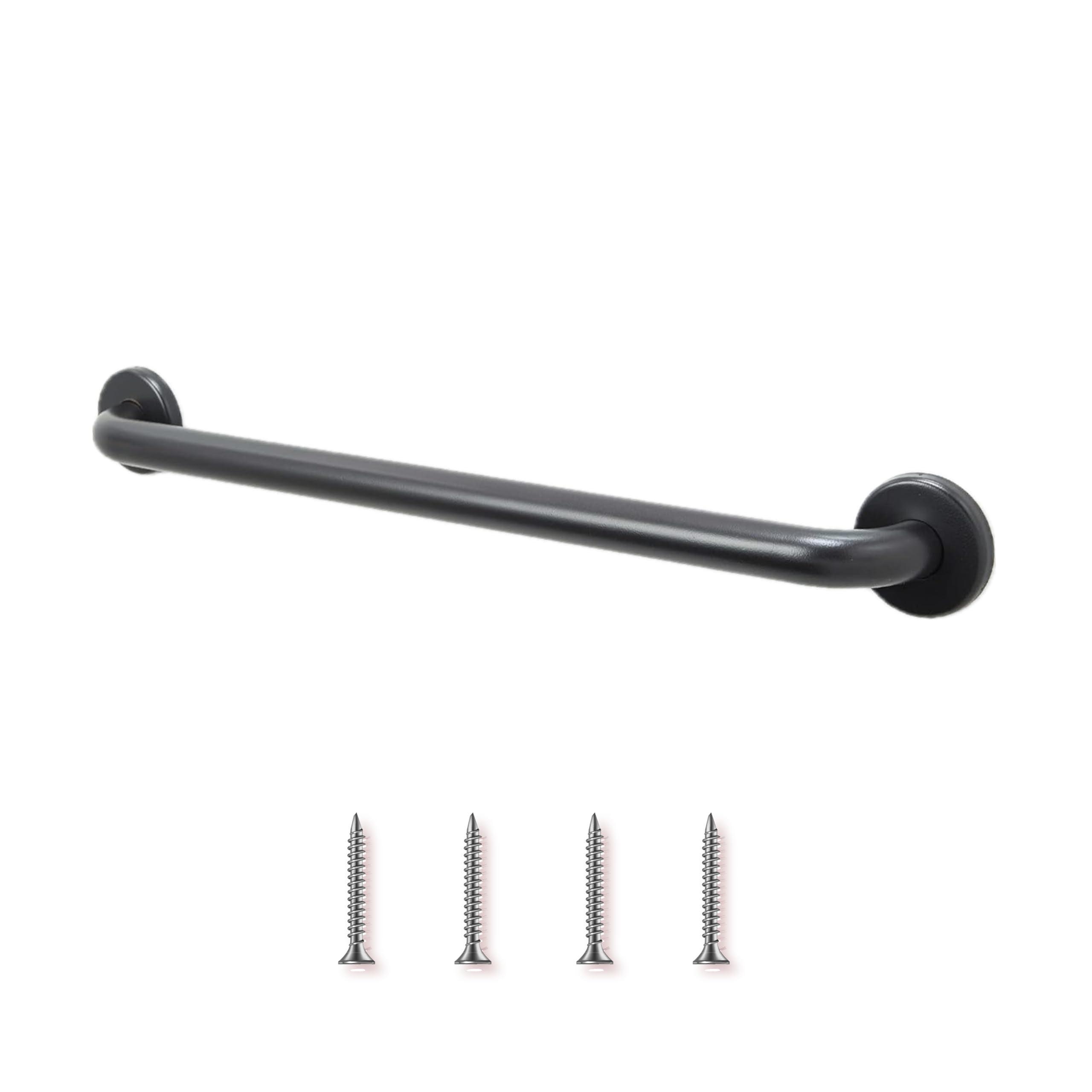 18” Shower Handle Smooth Grip | 304 Stainless Steel Bathroom Grab Bars For Seniors | Handicap Grab Bars Oil Rubbed Bronze | ADA Shower Bars Safety For Elderly | Grab Bars For Bathtubs And Showers