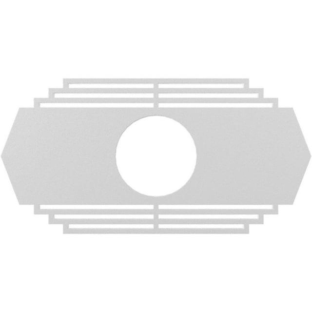 18"W x 9"H x 4 3/4"ID x 1/2"P Chrysler Architectural Grade PVC Pierced Ceiling Medallion