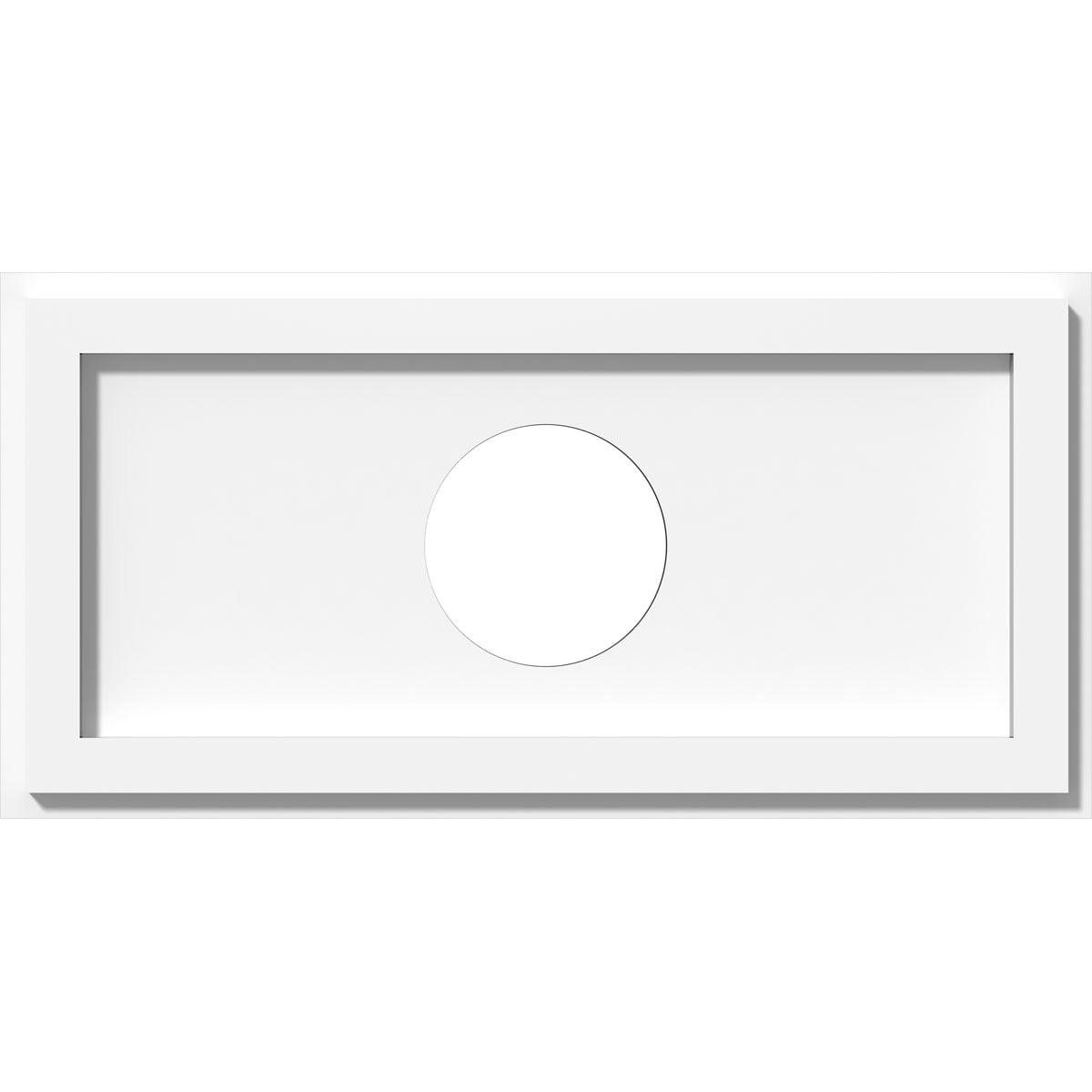 White Rectangular PVC Ceiling Medallion